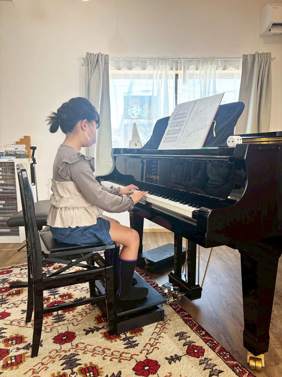 ピアノ検定に向けたレッスンの様子1