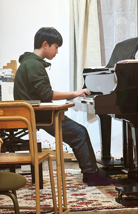 ピアノ検定に向けたレッスンの様子6